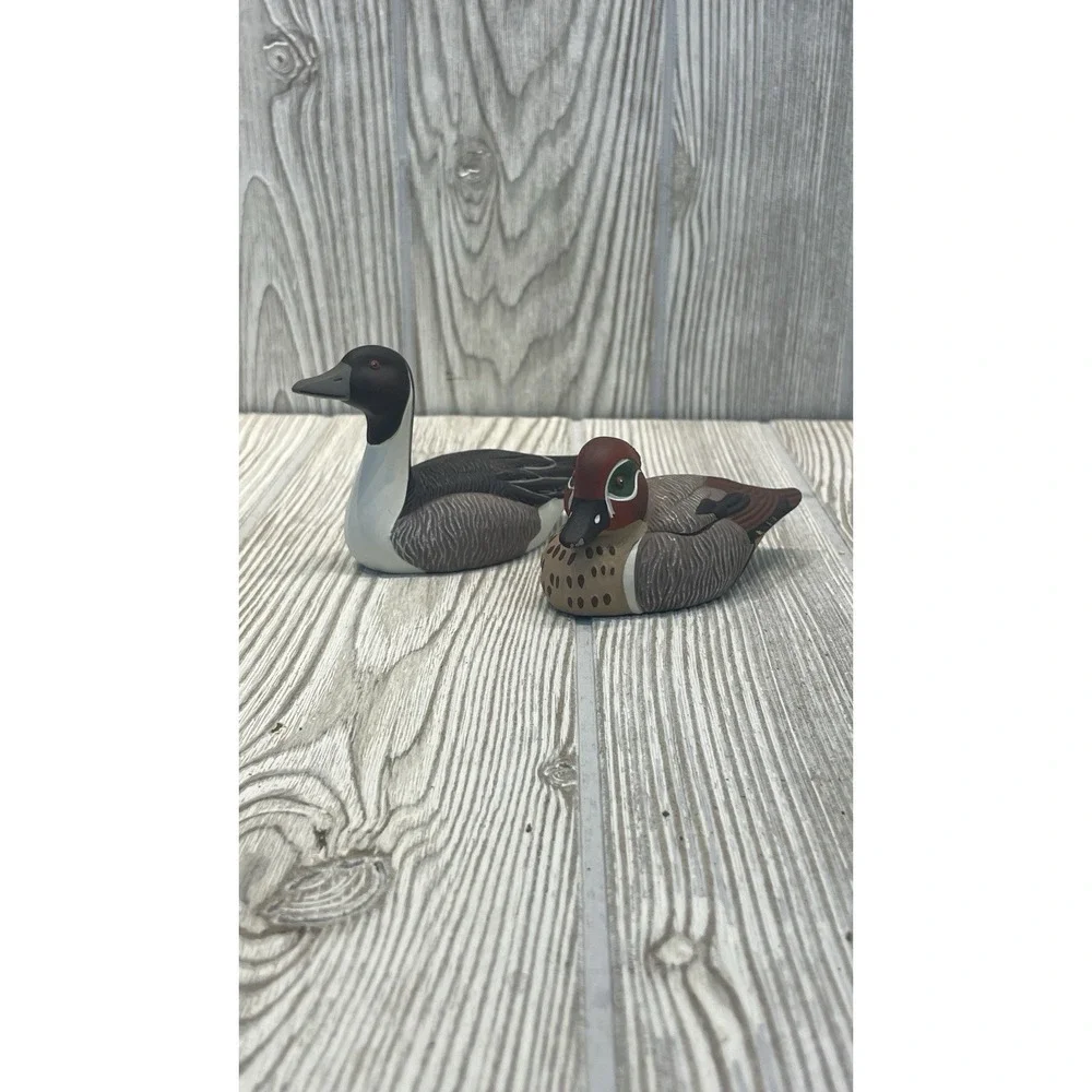 Avon Duck Lot of 2 Pintail & Green-Winged Teal Collector Duck Series VTG 1984